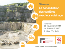 Séminaire « La cohabitation des carrières avec leur voisinage »  - 22/11/2024